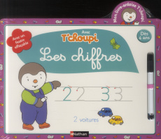 T'choupi, j'écris les chiffres. Livre ardoise dès 4 ans - COURTIN THIERRY