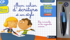 Mon cahier d'écriture et son stylo pour gaucher uniquement . Les minuscules et les majuscules cursiv - Villani Jeanine ; Huette Olivier