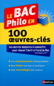 Le BAC Philo en 100 oeuvres-clés - Munoz Eva ; Camus Sébastien ; Chedru Mathilde ; Du