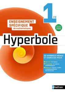 Maths 1re Hyperbole. Cahier de l'élève, Edition 2022 - Malaval Joël ; Chrétien Bernard ; Desrousseaux Pie