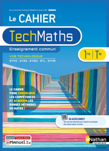 Le cahier TechMaths 1re/Tle Enseignement commun voie technologique. Edition 2023 - Krzewina Nicolas ; Hatt Laurent