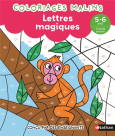 Coloriages malins - Lettres magiques. 5-6 ans - Grande section - Chica Stéphanie ; Ahrweiller Lucile