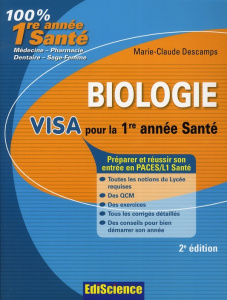 Biologie. Visa pour la 1e année Santé, 2e édition - Descamps Marie-Claude