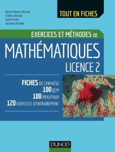Mathématiques Licence 2 - Maumy-Bertrand Myriam ; Bertrand Frédéric ; Fredon