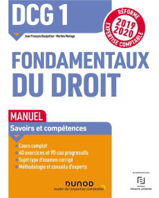 DCG 1 , Fondamentaux du droit - Bocquillon Jean-François, Mariage Martine