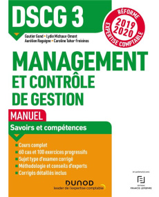 Management et contrôle de gestion DSCG 3. Manuel, Edition 2019-2020 - Ragaigne Aurélien - Tahar Caroline - Michaux-Omont