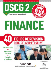 Finance DSCG 2. Fiches de révision, Edition 2019-2020 - Barneto Pascal - Gregorio Georges