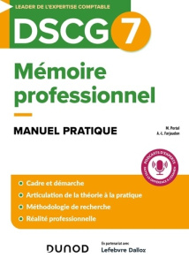 Mémoire professionnel DSCG7. Manuel pratique - Portal Marine ; Farjaudon Anne-Laure