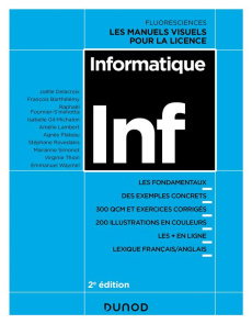 Informatique Inf. 2e édition - Delacroix Joëlle ; Thion Virginie ; Waymel Emmanue
