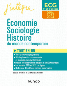 Economie, Sociologie, Histoire du monde contemporain ECG 1re et 2e années. Tout-en-un, Edition 2023- - Fenet Catherine ; Waquet Isabelle
