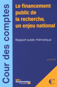 Le financement public de la recherche, un enjeu national - COUR DES COMPTES