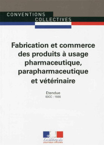 Fabrication et commerce des produits à usage pharmaceutique, parapharmaceutique et vétérinaire. IDCC - JOURNAUX OFFICIELS