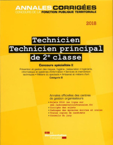 Technicien, technicien principal de 2e classe. Concours externe, interne et 3e concours spécialités - CENTRE INTERDEPARTEM