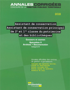 ASSISTANT DE CONSERVATION PRINCIPAL DU PATRIMOINE (2E ET 1RE CLASSE) - CENTRE INTERDEPARTEM