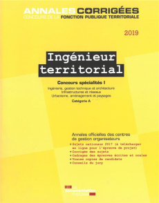 Ingénieur territorial Concours spécialités. Tome 1, Ingénierie, gestion technique et architecture, i - CENTRE INTERDEPARTEM