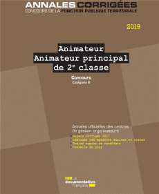 Animateur, Animateur principal de 2e classe. Concours externes, internes, 3e concours. Catégorie B, - CENTRE INTERDEPARTEM