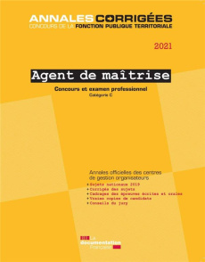 Agent de maîtrise. Concours externe, interne, 3e concours, examen professionnel de promotion interne - CENTRE INTERDEPARTEM