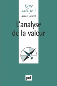 L'analyse de la valeur. 3e édition - Lachnitt Jacques