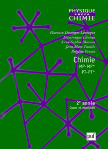 Chimie MP-MP* PT-PT* 2ème année. Cours et exercices - Desanges-Levecque Florence ; Llerena Dominique ; M