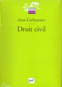 Droit civil. Coffret 2 volumes : Tome 1, Introduction, Les personnes, La famille, l'enfant, le coupl - Carbonnier Jean