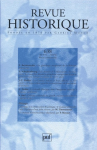 Revue historique N° 638, Avril 2006 - Krumenacker Yves ; Mollier Jean-Yves ; Tachin Agnè