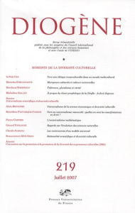 Diogène N° 219, Juillet 2007 : Moments de la diversité culturelle - Cha In Suk ; Stepanyants Marietta ; Roshwald Morde