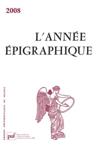 L'année épigraphique 2008 - Corbier Mireille