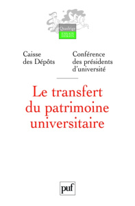 Le transfert du patrimoine universitaire - CAISSE DES DEPOTS ET