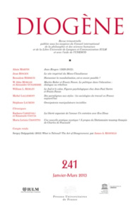 Diogène N° 241, Janvier-mars 2013 - Aymard Maurice
