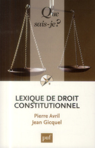 Lexique de droit constitutionnel - Avril Pierre
