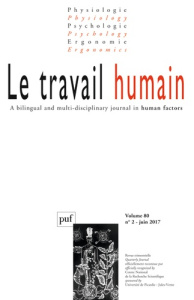 Le travail humain Volume 80 n°2, juin 2017 - COLLECTIF