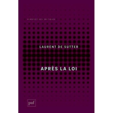 Après la loi - De Sutter Laurent