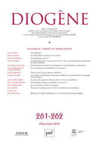 Diogène N° 261, 2018 - COLLECTIF