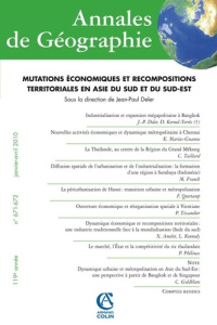 Annales de Géographie N° 671-672, Janvier-avril 2010 : Mutations économiques et recompositions terri - Deler Jean-Paul
