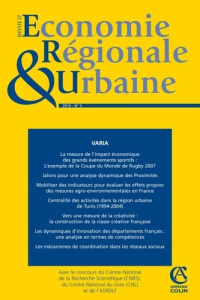 Revue d'économie régionale et urbaine N° 3/2010 : Varia - Barget Eric ; Gouguet Jean-Jacques ; Torre André ;