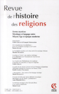 Revue de l'histoire des religions - tome 230 (4/2013) - COLLECTIF