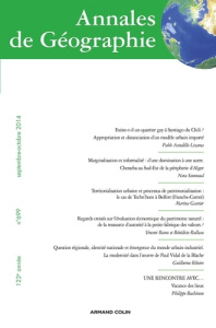 Annales de Géographie N° 699 (5/2014) . Cycle M et D, Edition bilingue français-anglais - COLLECTIF