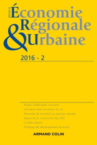 Revue d'économie régionale et urbaine N° 2/2016 - Torre André