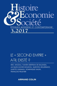 Histoire, Economie & Société N° 3, octobre 2017 - COLLECTIF