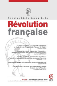 Annales historiques de la Révolution française N° 398, octobre-décembre 2019 - Lignereux Aurélien