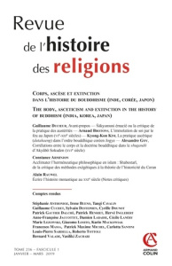 Revue de l'histoire des religions Tome 236 N° 1, janvier-mars 2019 : Corps, ascèse et extinction dan - Amiel Charles