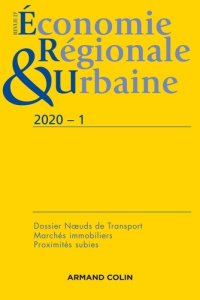 Revue d'économie régionale et urbaine N° 1/2020 : Varia - COLLECTIF