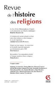 Revue de l'histoire des religions Tome 239 N° 1, janvier-mars 2022 - Amiel Charles