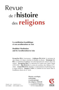 Revue de l'histoire des religions Tome 239 N° 4, octobre-décembre - Amiel Charles