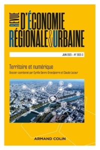 Revue d'économie régionale et urbaine N° 3/2023 - COLLECTIF
