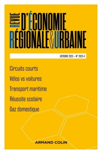 Revue d'économie régionale et urbaine N° 4/2023 - COLLECTIF