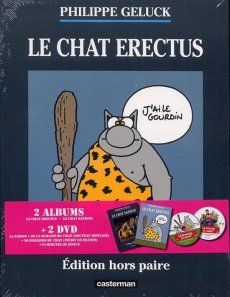 Le Chat Tome 17 : Le Chat erectus ; Le Chat sapiens. Edition de luxe. Avec 2 DVD - Geluck Philippe ; Dehaes Serge