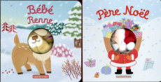 Pack 2 volumes Mes livres marionnettes : Les bêbêtes. Bébé Renne ; Père Noël - Chetaud Hélène