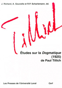 ETUDES SUR LA DOGMATIQUE (1925) DE PAUL TILLICH - COLLECTIF