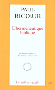 L'herméneutique biblique - Ricoeur Paul